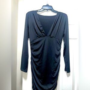 Black body-con Mini Dress. Spandex Material